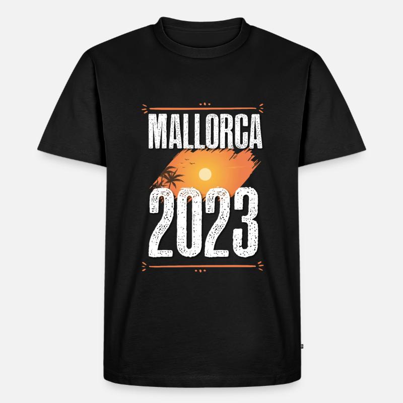 Mallorca 2023 - Männer Premium Bio T-Shirt - Schwarz