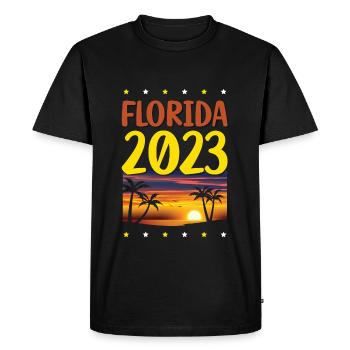 Floride 2023 - T-shirt Premium bio Homme - noir - Devant - Nico (187cm)