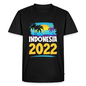 Indonesia 2023 - Men's Premium Organic T-Shirt - black - Front - Nico (187cm)