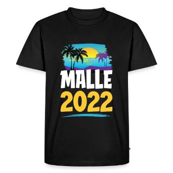 Malle 2023 - T-shirt Premium bio Homme - noir - Devant - Nico (187cm)