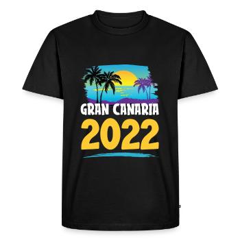 Grande Canarie 2023 (Garantie du prix le plus bas) - T-shirt Premium bio Homme - noir - Devant - Nico (187cm)
