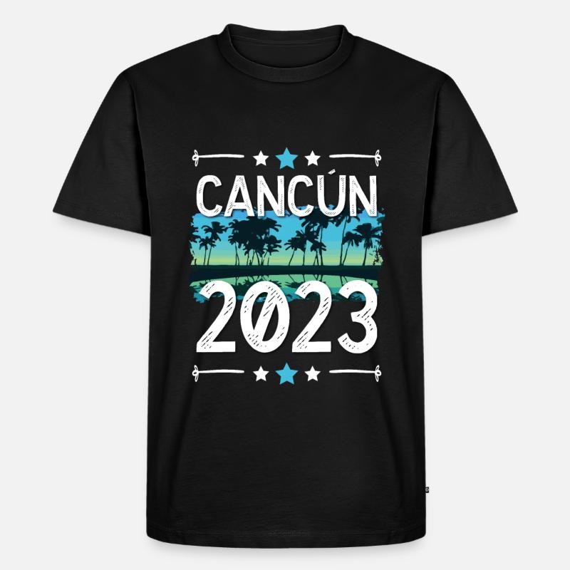 Cancun 2023 - Männer Premium Bio T-Shirt - Schwarz
