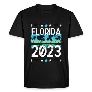 Floride 2023 - T-shirt Premium bio Homme - noir - Devant - Nico (187cm)