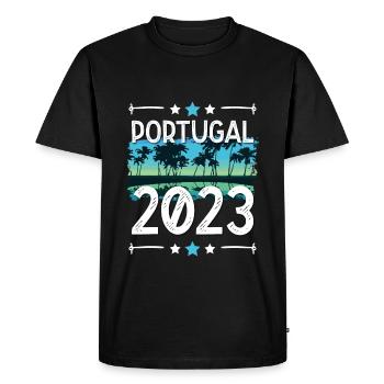 Portugal 2023 - T-shirt Premium bio Homme - noir - Devant - Nico (187cm)