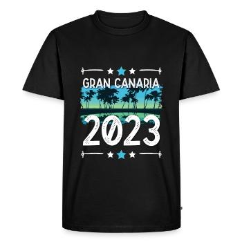 Grande Canarie 2023 (Garantie du prix le plus bas) - T-shirt Premium bio Homme - noir - Devant - Nico (187cm)
