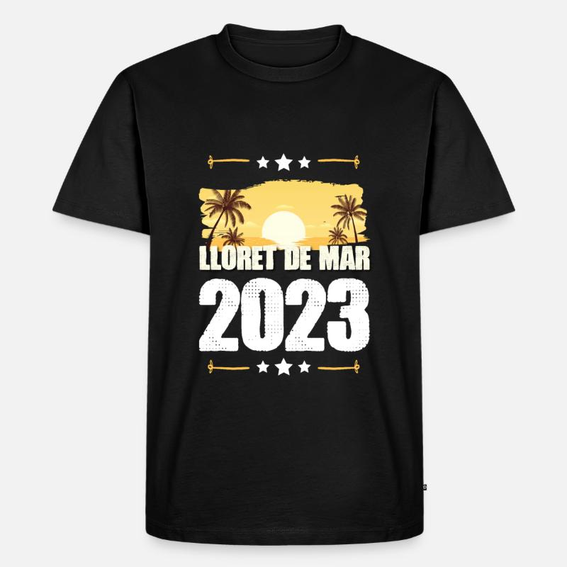 Lloret De Mar 2023 - Männer Premium Bio T-Shirt - Schwarz