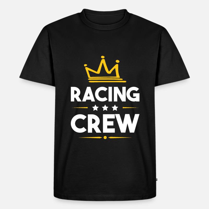 Racing Crew - Männer Premium Bio T-Shirt - Schwarz