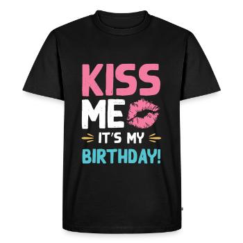 Anniversaire de Kiss Me - T-shirt Premium bio Homme - noir - Devant - Nico (187cm)