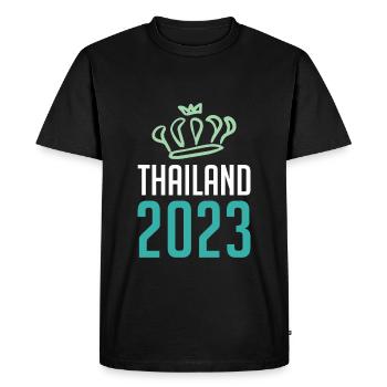 Thaïlande 2023 Krone - T-shirt Premium bio Homme - noir - Devant - Nico (187cm)