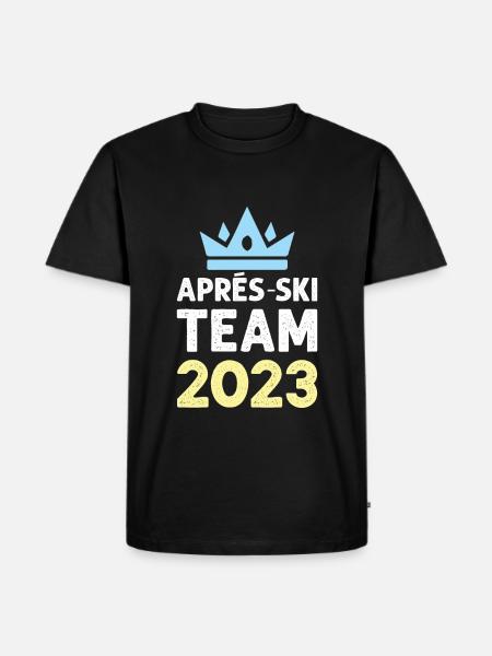 Apres Ski 2023 Krone - Men's Premium Organic T-Shirt - black