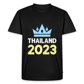 Thaïlande 2023 Krone - T-shirt Premium bio Homme - noir - Devant - Nico (187cm)