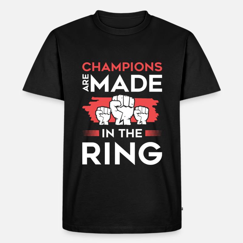 mma champion - Männer Premium Bio T-Shirt - Schwarz