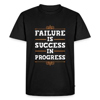 Failure to succeed - Men's Premium Organic T-Shirt - black - Front - Nico (187cm)