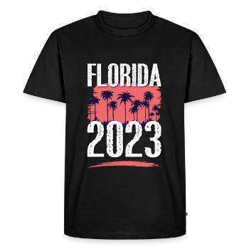 Floride 2023 - T-shirt Premium bio Homme - noir - Devant - Nico (187cm)