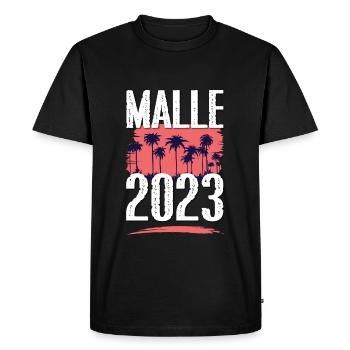 Malle 2023 - T-shirt Premium bio Homme - noir - Devant - Nico (187cm)