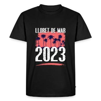 Lloret de Mar 2023 - T-shirt Premium bio Homme - noir - Devant - Nico (187cm)