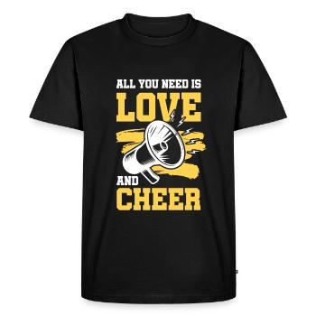 Chères pom-pom girls - T-shirt Premium bio Homme - noir - Devant - Nico (187cm)