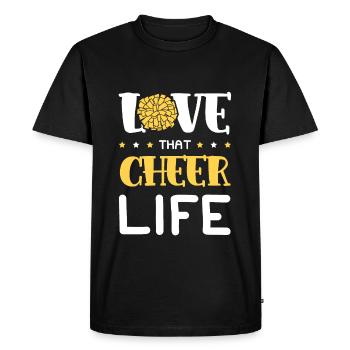Chères pom-pom girls - T-shirt Premium bio Homme - noir - Devant - Nico (187cm)