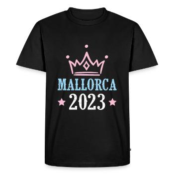Mallorca 2023 - Men's Premium Organic T-Shirt - black - Front - Nico (187cm)
