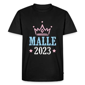 Malle 2023 - T-shirt Premium bio Homme - noir - Devant - Nico (187cm)