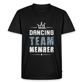 Dancing Team Tanzen - Men's Premium Organic T-Shirt - black - Front - Nico (187cm)
