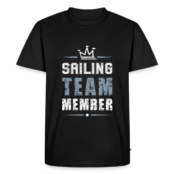 Sailing Team - Men's Premium Organic T-Shirt - black - Front - Nico (187cm)