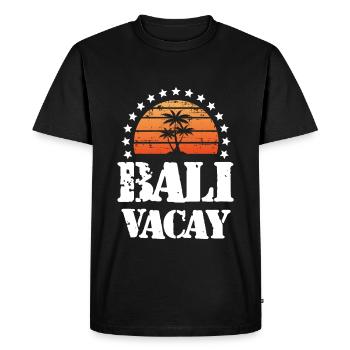 Tourisme Bali - T-shirt Premium bio Homme - noir - Devant - Nico (187cm)