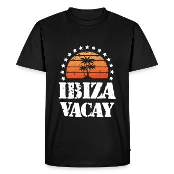 Ibiza Tourisme - T-shirt Premium bio Homme - noir - Devant - Nico (187cm)