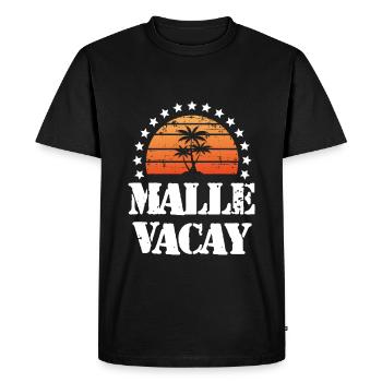 Tourisme Malle - T-shirt Premium bio Homme - noir - Devant - Nico (187cm)