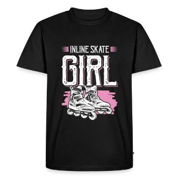 Skate Inline Girls - T-shirt Premium bio Homme - noir - Devant - Nico (187cm)