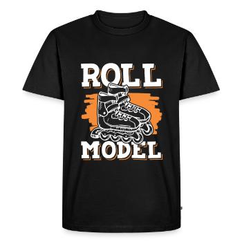Roll Skating - Men's Premium Organic T-Shirt - black - Front - Nico (187cm)