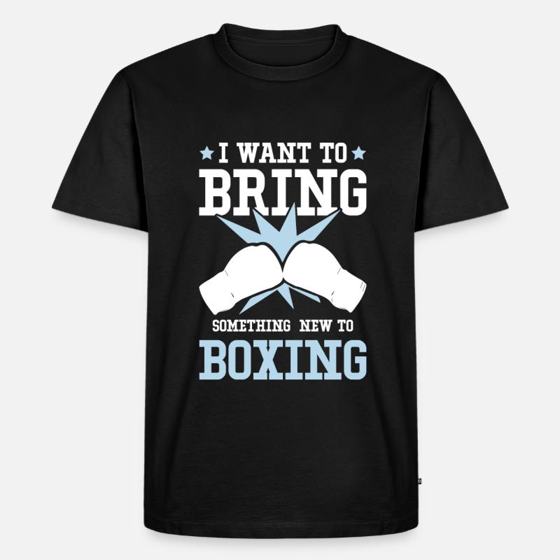 boxing boxen - Männer Premium Bio T-Shirt - Schwarz