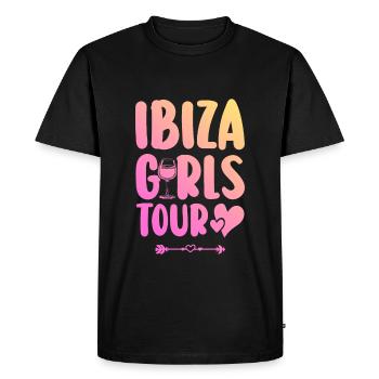 Ibiza Party Team - Men's Premium Organic T-Shirt - black - Front - Nico (187cm)