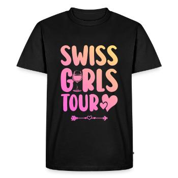 Suisse Fête Équipe Suisse - T-shirt Premium bio Homme - noir - Devant - Nico (187cm)