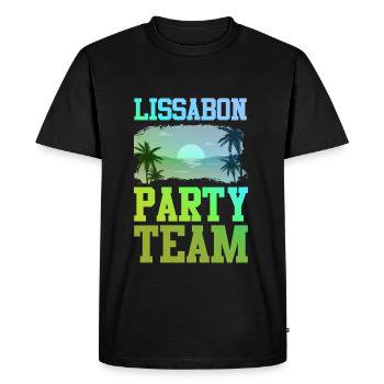 Équipe du parti de Lisbonne - T-shirt Premium bio Homme - noir - Devant - Nico (187cm)