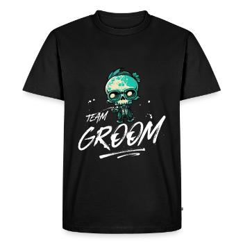 Team Groom Wedding Skeleton - T-shirt Premium bio Homme - noir - Devant - Nico (187cm)