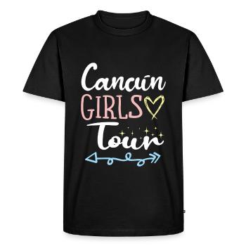 Visite des filles de Cancun - T-shirt Premium bio Homme - noir - Devant - Nico (187cm)