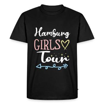 Visite des filles de Hambourg - T-shirt Premium bio Homme - noir - Devant - Nico (187cm)