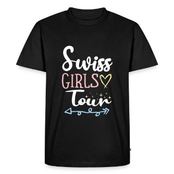 Tour de Suisse pour les filles - T-shirt Premium bio Homme - noir - Devant - Nico (187cm)