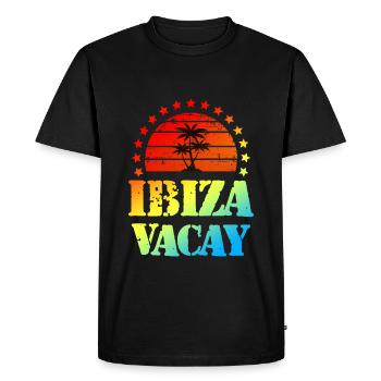 Ibiza Tourisme - T-shirt Premium bio Homme - noir - Devant - Nico (187cm)