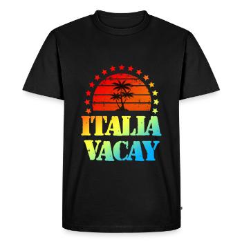 Tourisme Italie - T-shirt Premium bio Homme - noir - Devant - Nico (187cm)