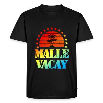 Tourisme Malle - T-shirt Premium bio Homme - noir - Devant - Nico (187cm)