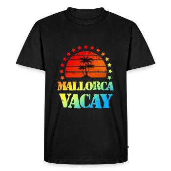 Tourisme Majorque - T-shirt Premium bio Homme - noir - Devant - Nico (187cm)