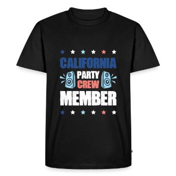 Équipe de fête en Californie - T-shirt Premium bio Homme - noir - Devant - Nico (187cm)