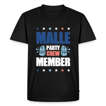 Équipage de Malle Party - T-shirt Premium bio Homme - noir - Devant - Nico (187cm)