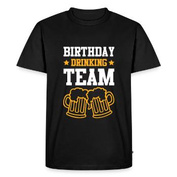 Équipe de consommation d’anniversaire - T-shirt Premium bio Homme - noir - Devant - Nico (187cm)