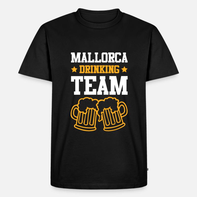 Mallorca Drinking Team - Männer Premium Bio T-Shirt - Schwarz