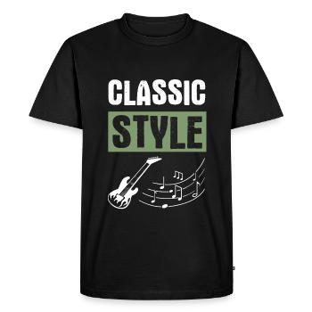 Musique rock classique - T-shirt Premium bio Homme - noir - Devant - Nico (187cm)