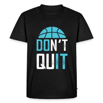 Basketball Cool Saying - Men's Premium Organic T-Shirt - black - Front - Nico (187cm)