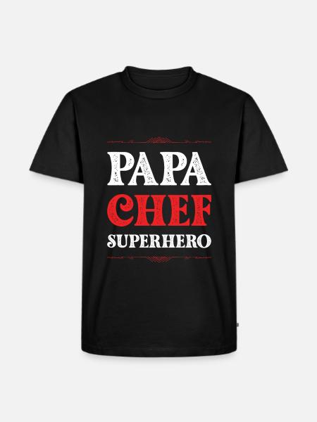 Daddy Superhero Dad - Men's Premium Organic T-Shirt - black